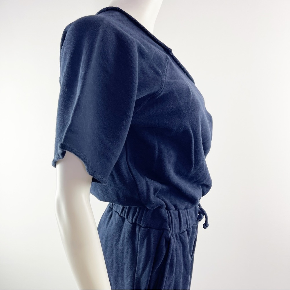 Rodeo Crowns Women's Navy Blue Short Sleeve Off The Shoulder Jumpsuit One Size - Picture 8 of 11